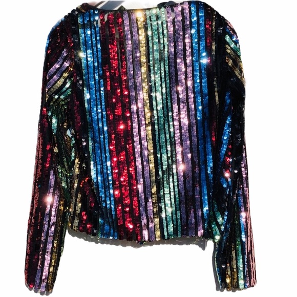 ATTICO**ALICE & OLIVIA***Sequined Gorgeous Top - Picture 3 of 7